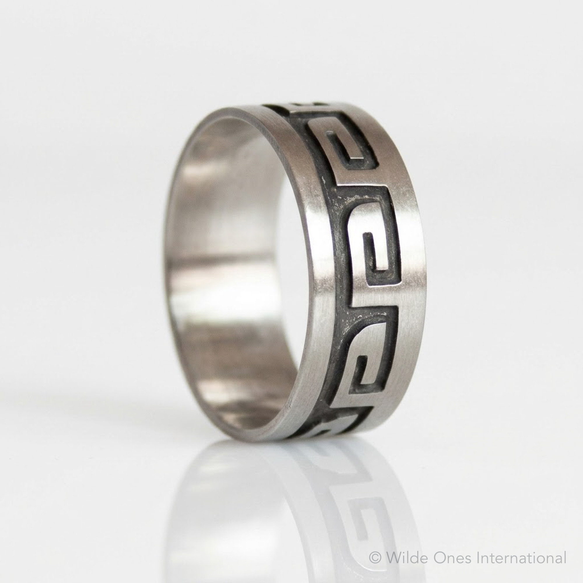 Bague Argent Bande Hopi – Image 4