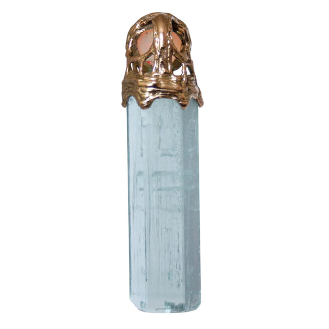 Pendentif Or 18K Aquamarine Opale – Image 6