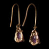 18K Gold Ruby Drop Earrings - Image 4