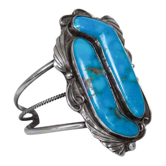 1930s Vintage Turquoise Bracelet - Image 2