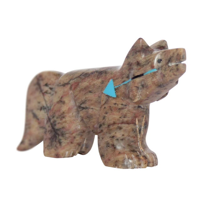 Sculpture Zuni Loup Brun – Image 2