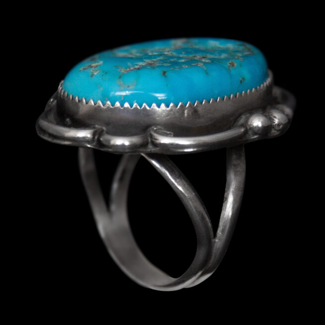 Herbert Tsosie Turquoise Ring - Image 4