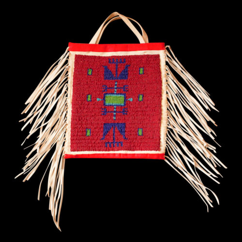 Native American Fringed Beaded Handbag