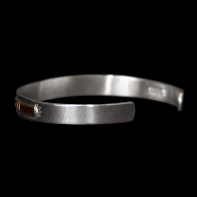 Slim Gold Silver Navajo Bracelet - Image 3