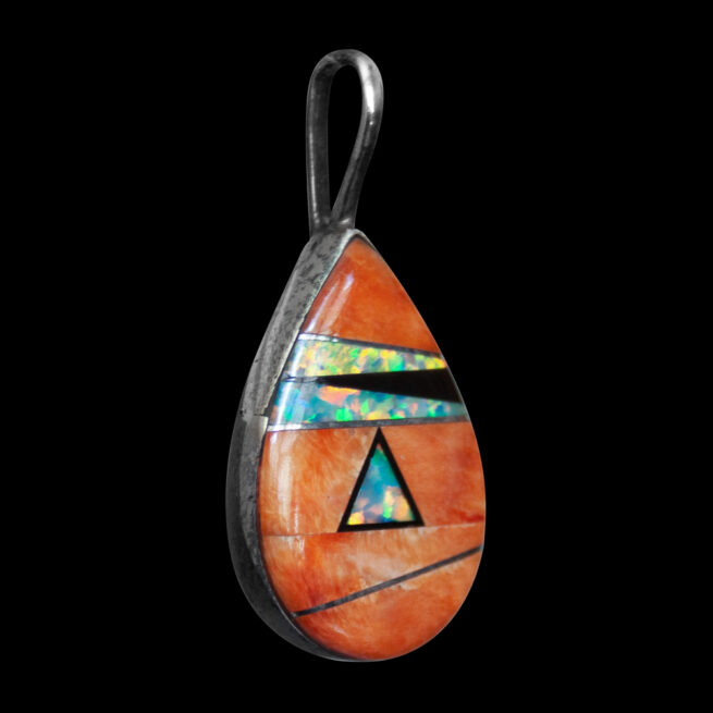 Pendentif Goutte Spondylus Opale – Image 2