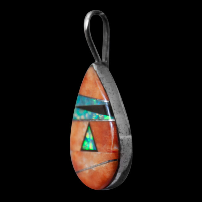 Pendentif Goutte Spondylus Opale – Image 3
