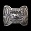 Sterling Silver Horse Belt Buckle