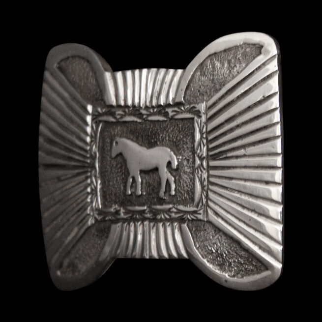 Sterling Silver Horse Belt Buckle - Image 3