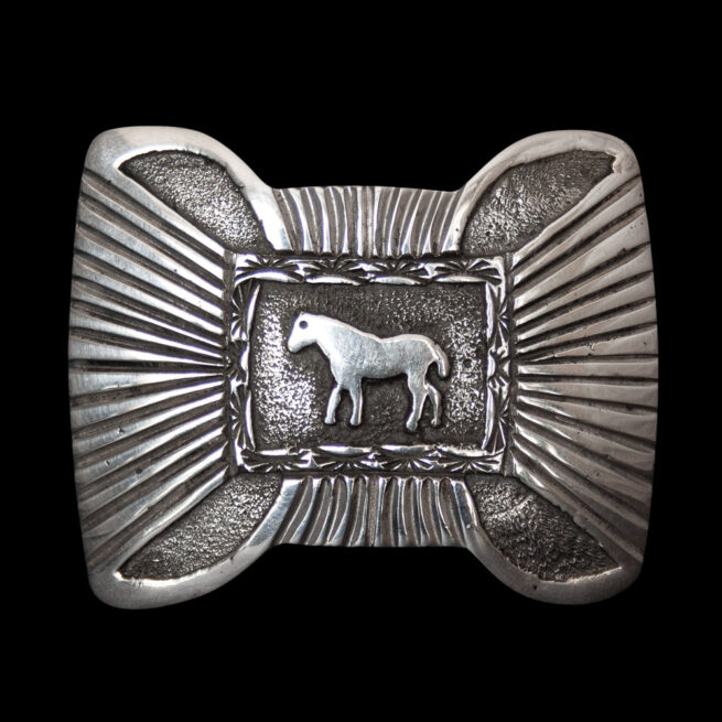 Sterling Silver Horse Belt Buckle