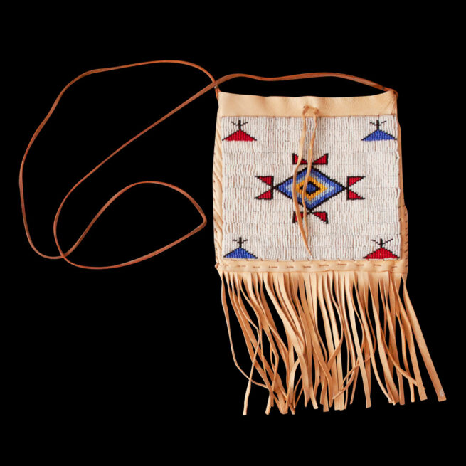 Sacoche Traditionnelle Perles Blanches – Image 3