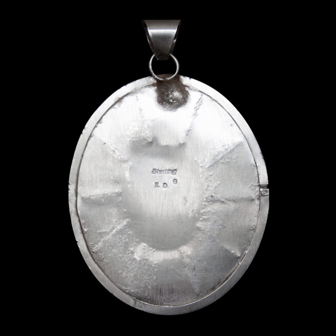 Pendentif Bison Turquoise Argent – Image 4