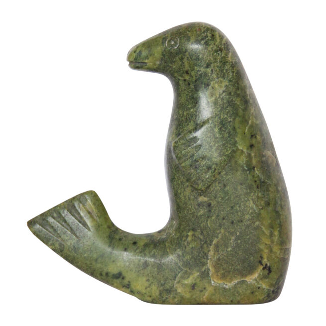 Sculpture Inuit Phoque Verdite – Image 5