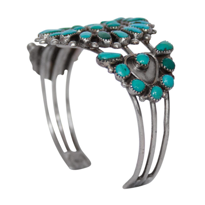 Zuni Sunburst Turquoise Bracelet - Image 5
