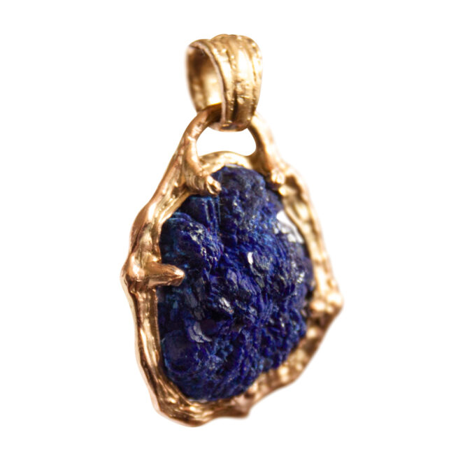 Pendentif Lapis Lazuli Or 18K – Image 2