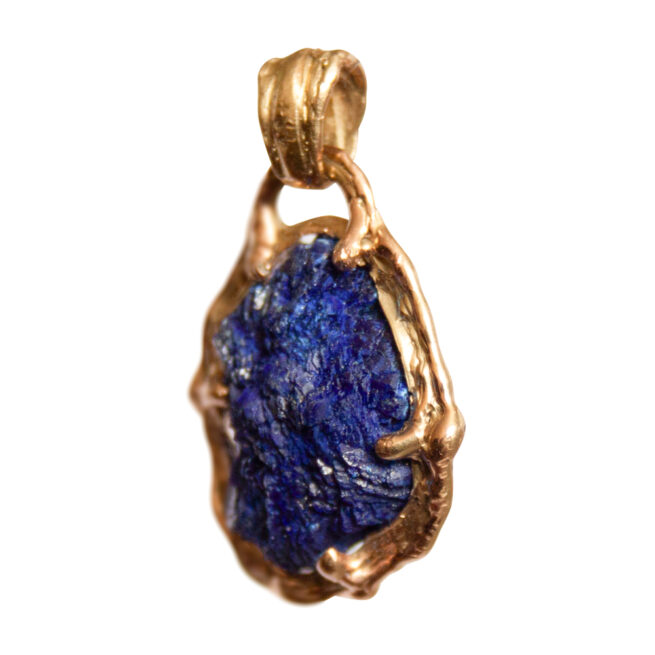 Pendentif Lapis Lazuli Or 18K – Image 3