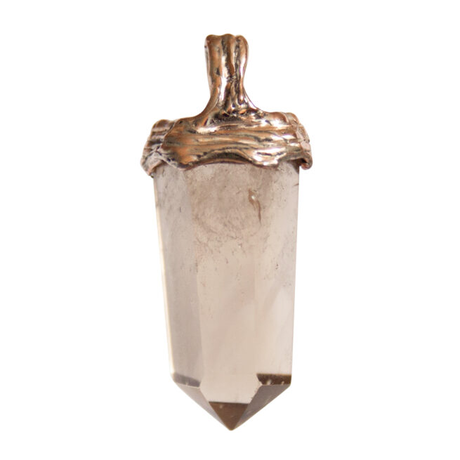 9K Gold Citrine Point Pendant