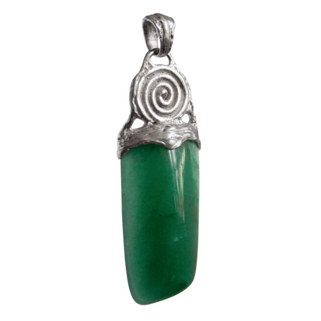Pendentif Aventurine Verte Argent Sterling – Image 2