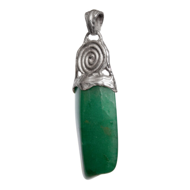 Pendentif Aventurine Verte Argent Sterling – Image 3
