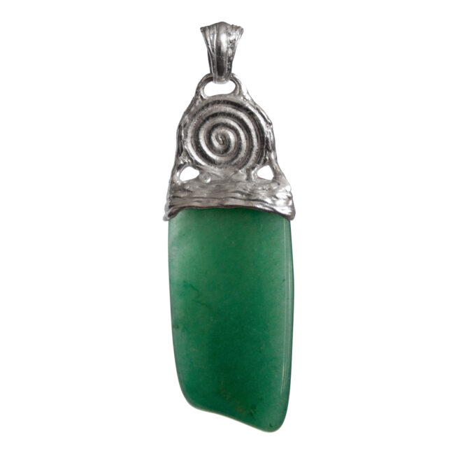 Pendentif Aventurine Verte Argent Sterling – Image 4