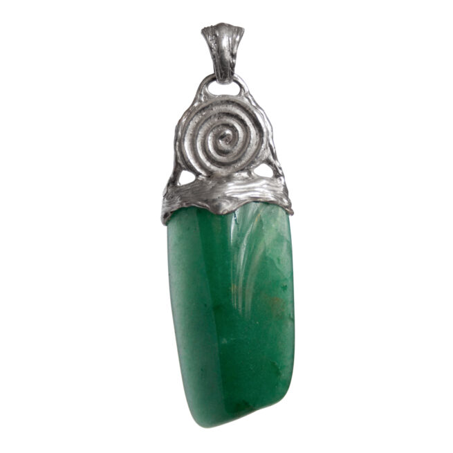 Green Aventurine Sterling Silver Pendant