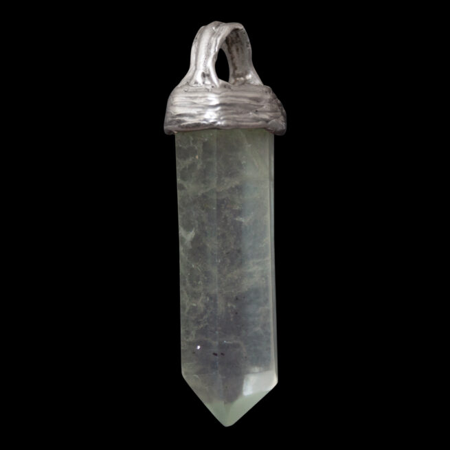 Pendentif Argent Fluorine Verte – Image 3