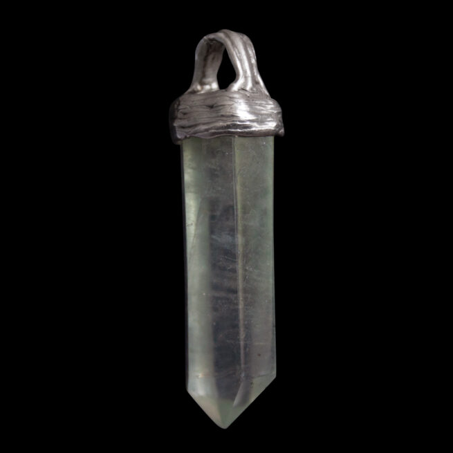Pendentif Argent Fluorine Verte – Image 2