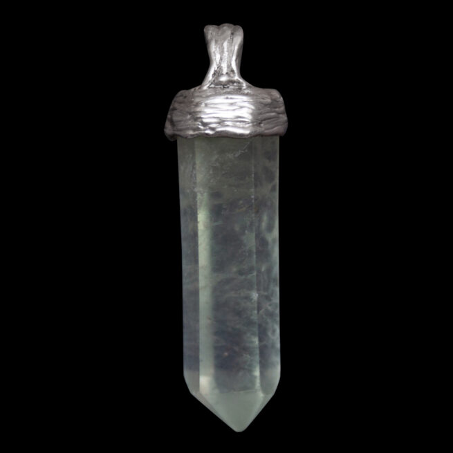 Pendentif Argent Fluorine Verte – Image 4