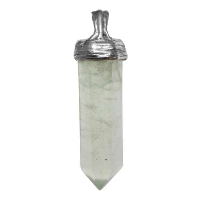 Pendentif Argent Fluorine Verte – Image 5