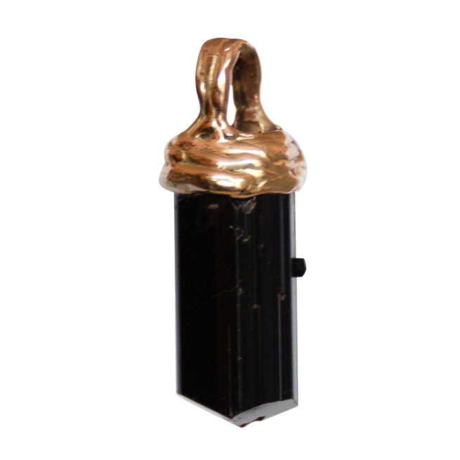 Pendentif Tourmaline Noire Or 18 Carats` – Image 4