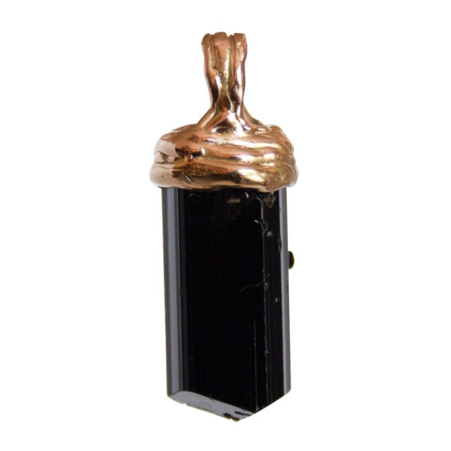 Pendentif Tourmaline Noire Or 18 Carats` – Image 3