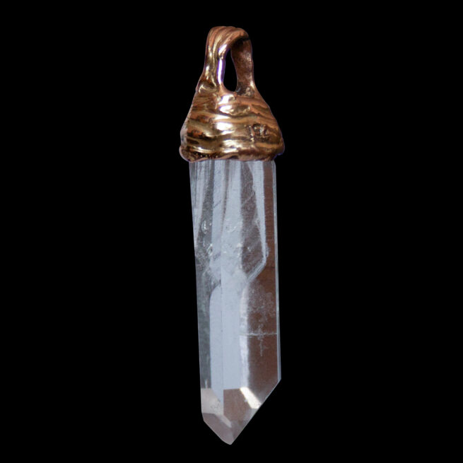 18K Gold Crystal Necklace - Image 5