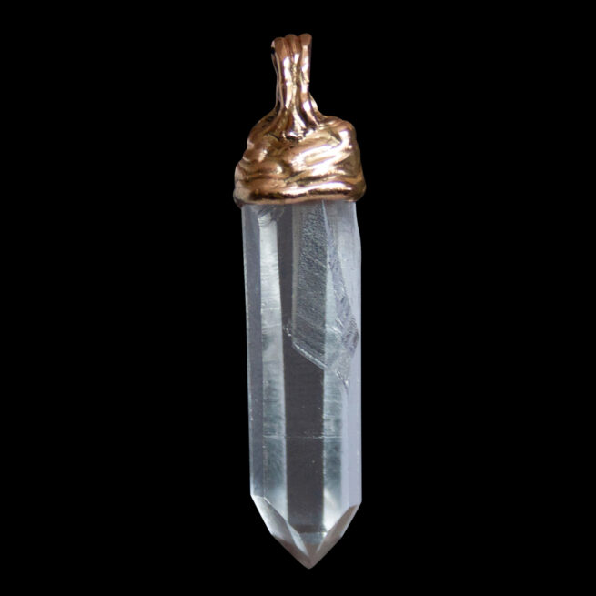 18K Gold Crystal Necklace - Image 4