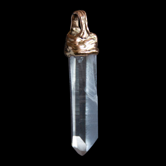 18K Gold Crystal Necklace - Image 3