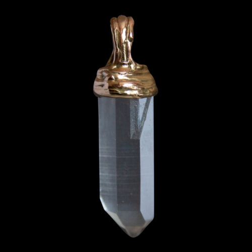 18K Gold Crystal Talisman