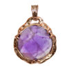 9K Gold Amethyst Star of David Pendant - Image 3