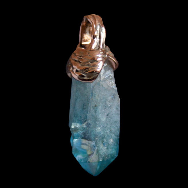 9K Gold Aqua Aura Necklace - Image 5