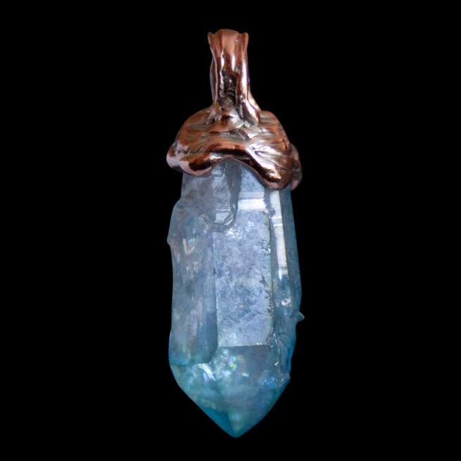 9K Gold Aqua Aura Necklace - Image 3
