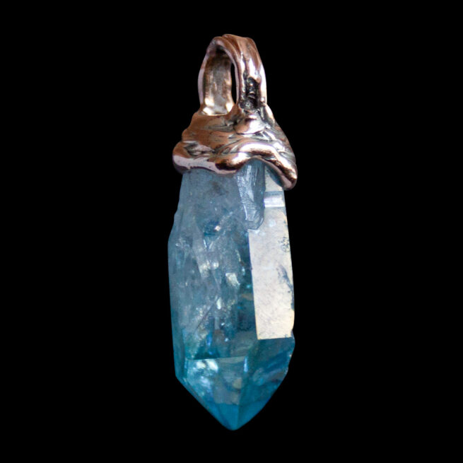 9K Gold Aqua Aura Necklace - Image 2