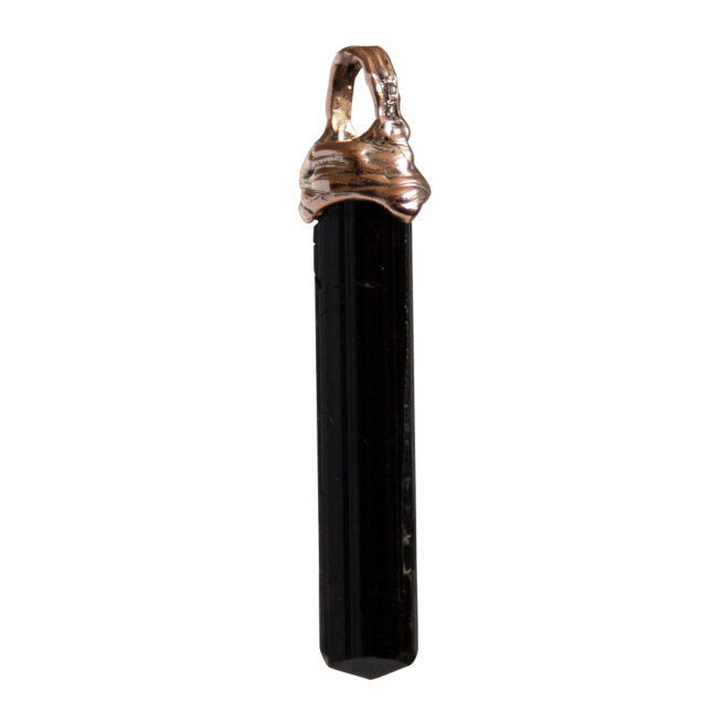 Pendentif Tourmaline Noire Or 9 Carats – Image 5
