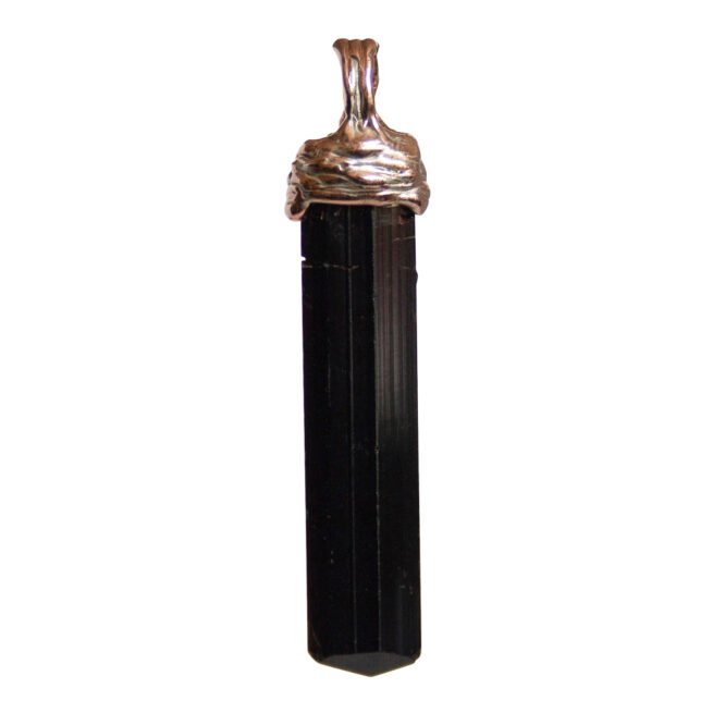 Pendentif Tourmaline Noire Or 9 Carats – Image 4