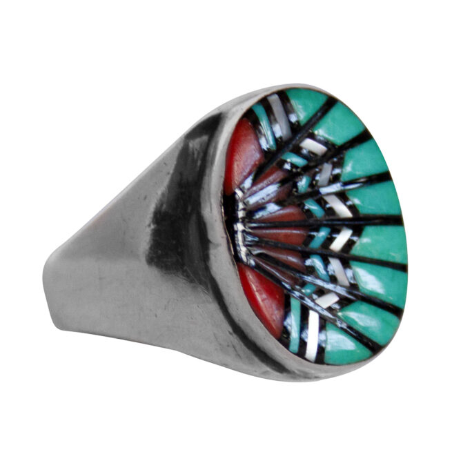 Angelina Laahty Zuni Inlay Ring - Image 2