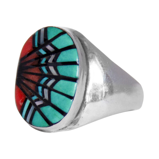 Angelina Laahty Zuni Inlay Ring - Image 3