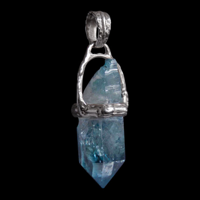 Aqua Aura Silver Necklace - Image 3