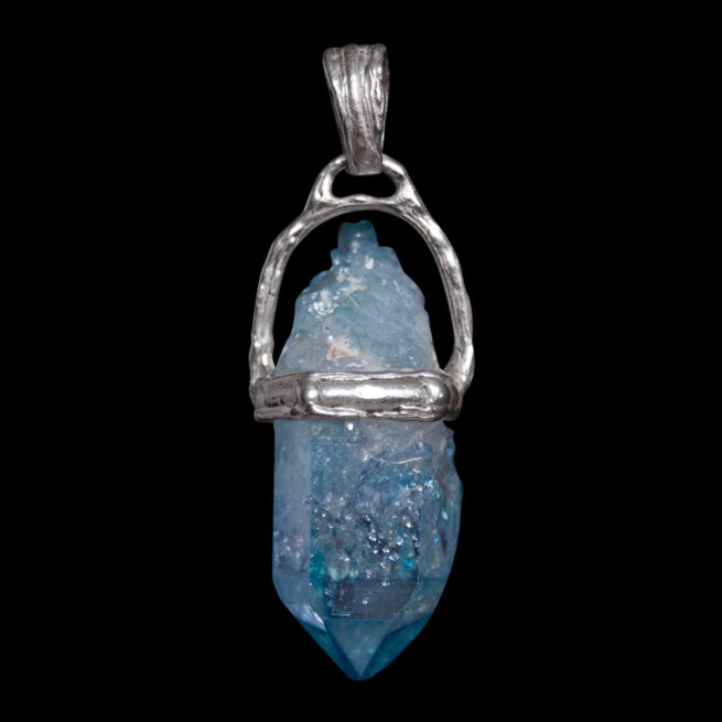 Aqua Aura Silver Necklace - Image 5