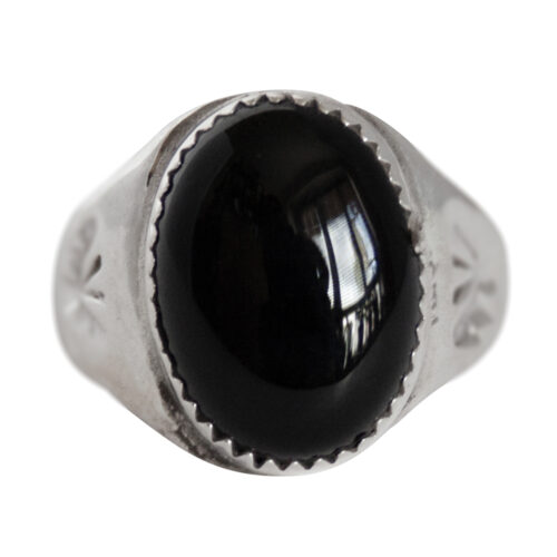 Black Oval Signet Ring