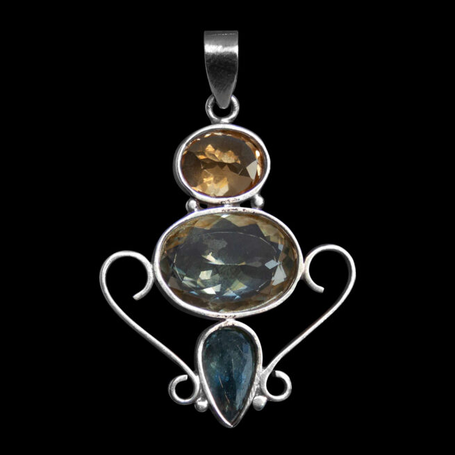 Citrine Prasiolite Apatite Pendant - Image 5