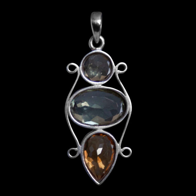 Citrine Prasiolite Beryl Pendant - Image 6