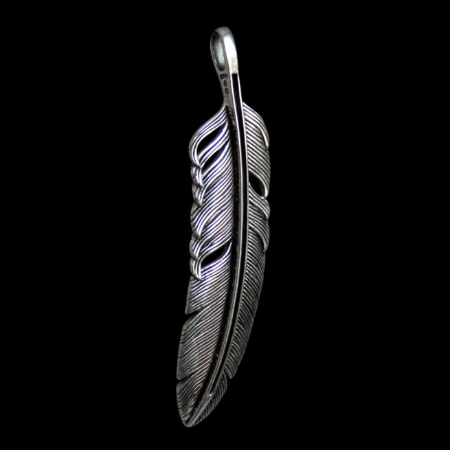 Pendentif Argent Plume d'Aigle – Image 2