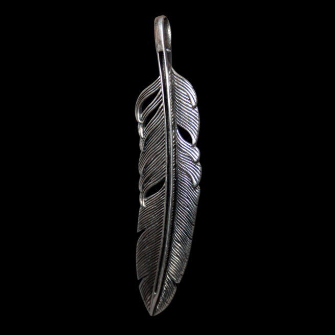Pendentif Argent Plume d'Aigle – Image 3