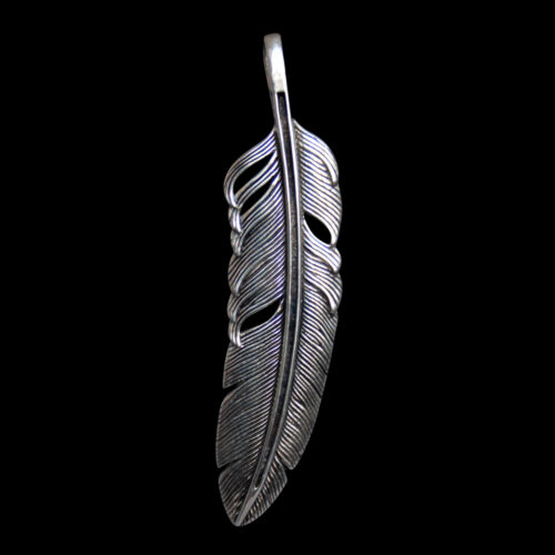 Eagle Feather Silver Pendant